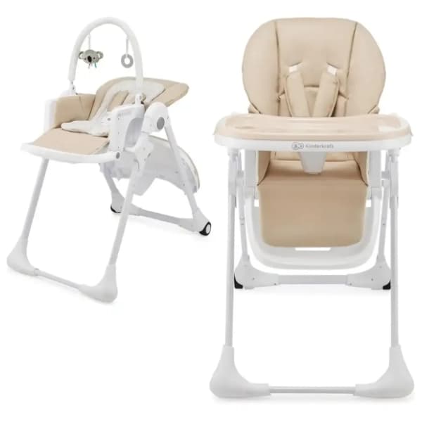 KINDERKRAFT stolica za hranjenje 2u1 Tummie beige 1