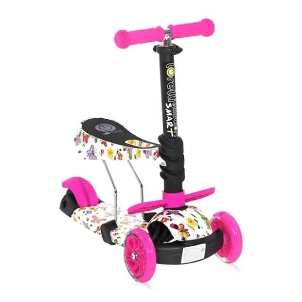 LORELLI BERTONI trotinet za decu Smart butterfly roze 0