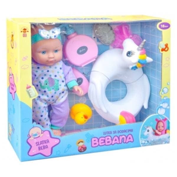 Lutka sa dodacima za kupanje Bebana MAGAZA 0