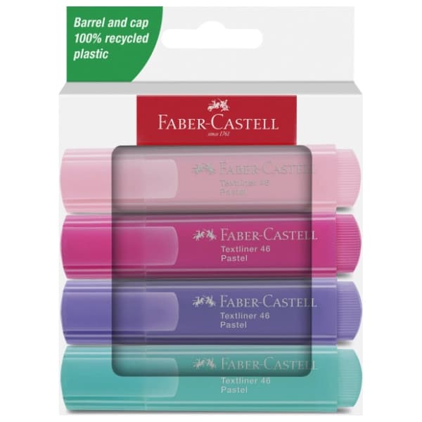 Marker FABER CASTELL textliner pastel 46 4kom 0
