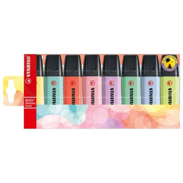 Marker STABILO boss original pastel set 8kom 0