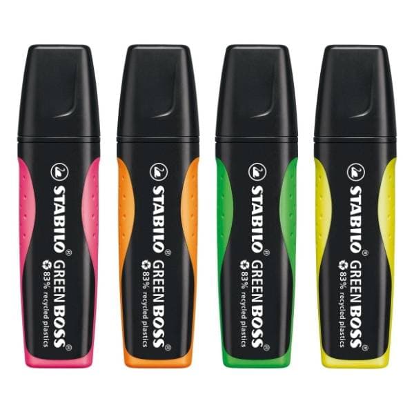 Marker STABILO green boss set 4kom 0