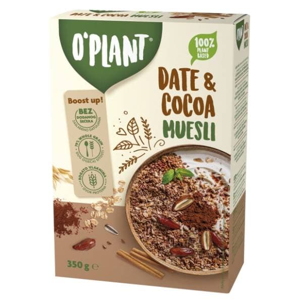Musli O'PLANT Date & cocoa 350g 0