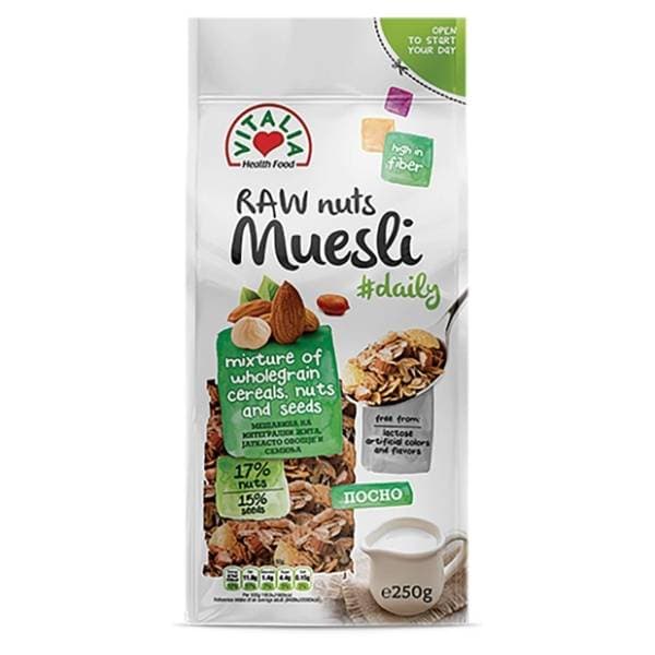 Musli VITALIA jezgrasto voće i semenke 250g 0