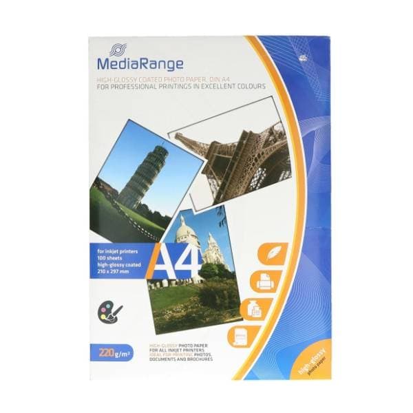 Foto papir A4 MEDIARANGE Glossy 220g 100 listova 0