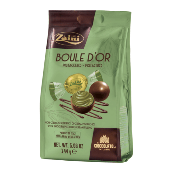 Praline ZAINI Boule d'or pistacio 144g 0