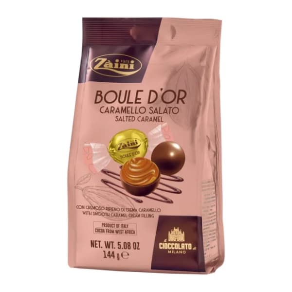Praline ZAINI Boule d'or salted caramel 144g 0