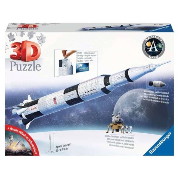 Puzzle 3D Model rakete Apolo Saturn V RAVENSBURGER 0