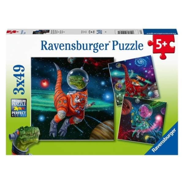 Puzzle Dinosaurusi u svemiru 3x49 delova RAVENSBURGER 0