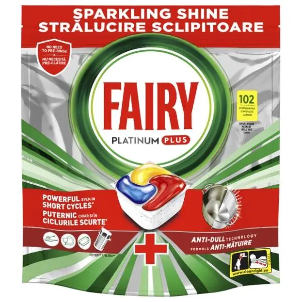 Tablete FAIRY Platinum plus 102kom 0