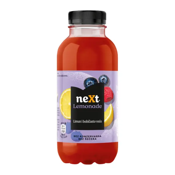 Voćni sok NEXT Lemonade limun i bobičasto voće 400ml 0