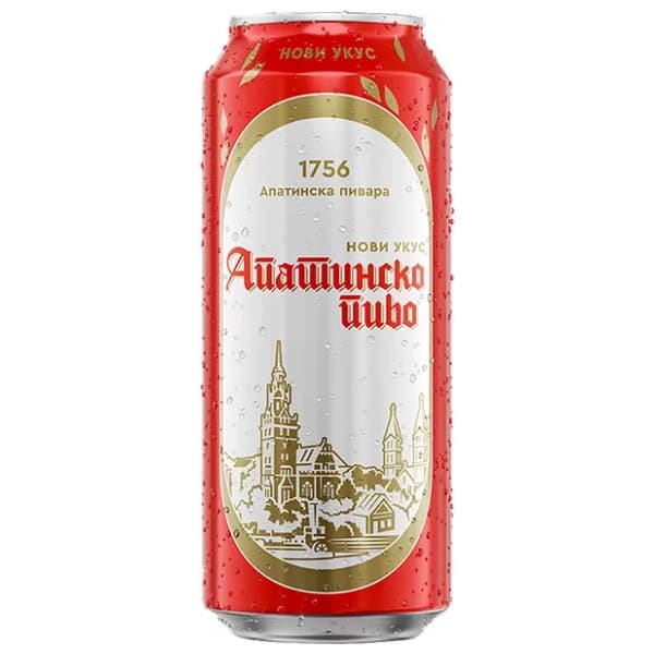APATINSKO pivo limenka 0,5l 0