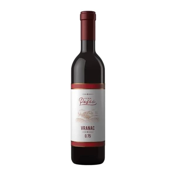 Crno vino PEŠIĆ Vranac 0,75l 0