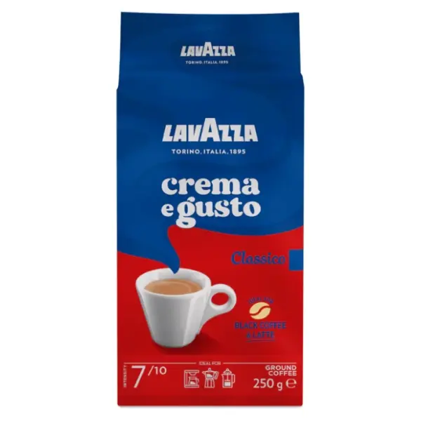 Espreso kafa LAVAZZA Crema E Gusto mlevena 250g 0
