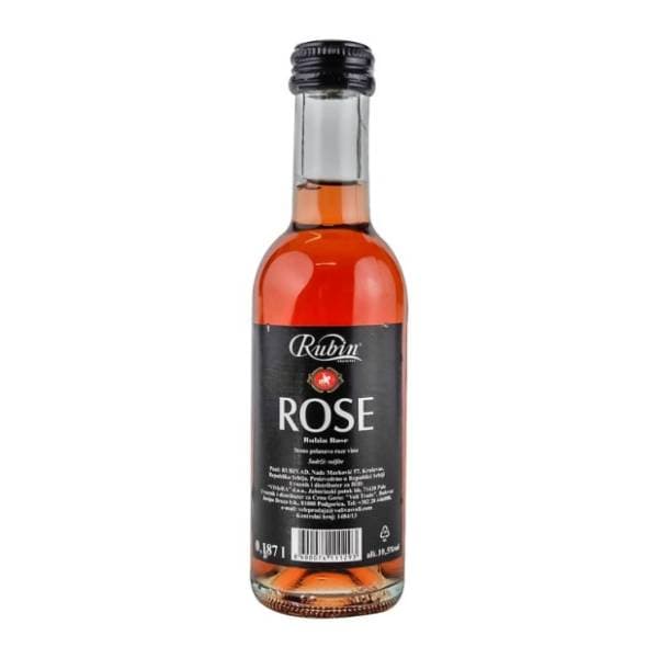 Roze vino RUBIN Rose 0,187l 0