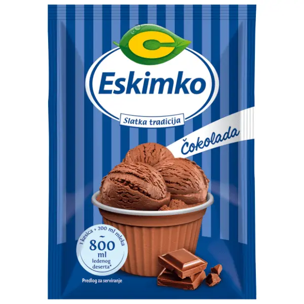 Sladoled ESKIMKO ledeni desert čokolada 80g 0