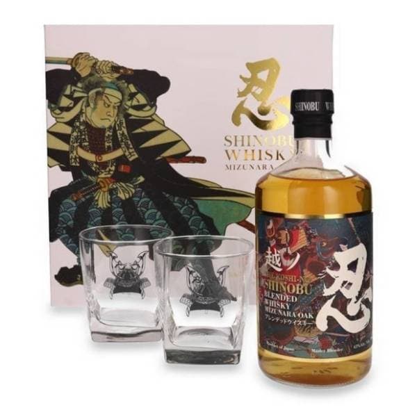 Viski SHINOBU Blended japanski + 2 čaše 0,7l 0