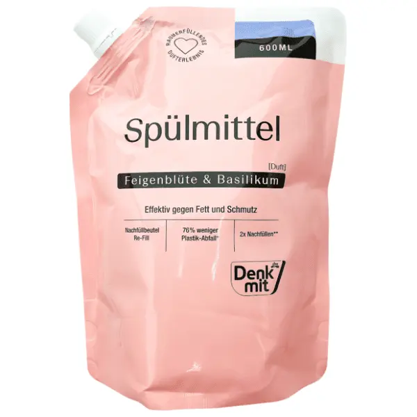Deterdžent za posuđe DENKMIT smokva i bosiljak dopuna 600ml 0