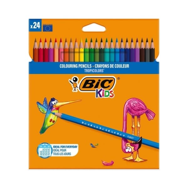 Drvene bojice BIC kids tropicolors 24kom 0