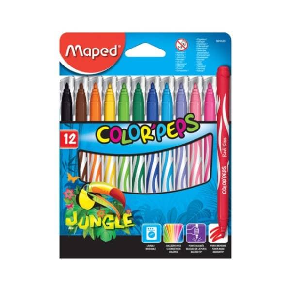 Flomasteri MAPED Jungle 12kom 0
