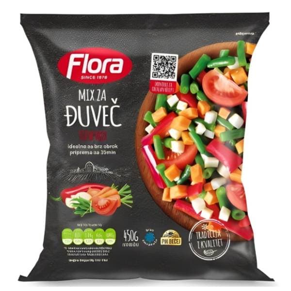 FLORA mešavina povrća za đuveč 400g 0