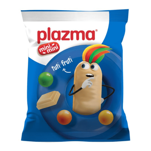 Keks Bambi PLAZMA mini mini tuti fruti bela čokolada 45g 0