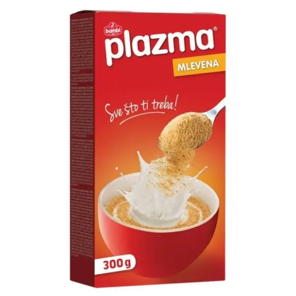 Keks Bambi PLAZMA Mlevena 300g 0