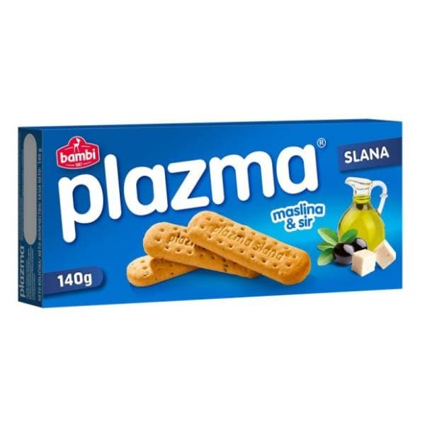 Keks Bambi PLAZMA slana masline i sir 140g 0