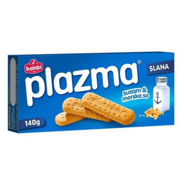 Keks Bambi PLAZMA slana susam i morska so 140g 0