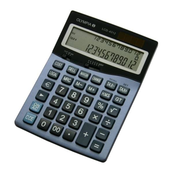 OLYMPIA kalkulator LCD 4312 tax 0