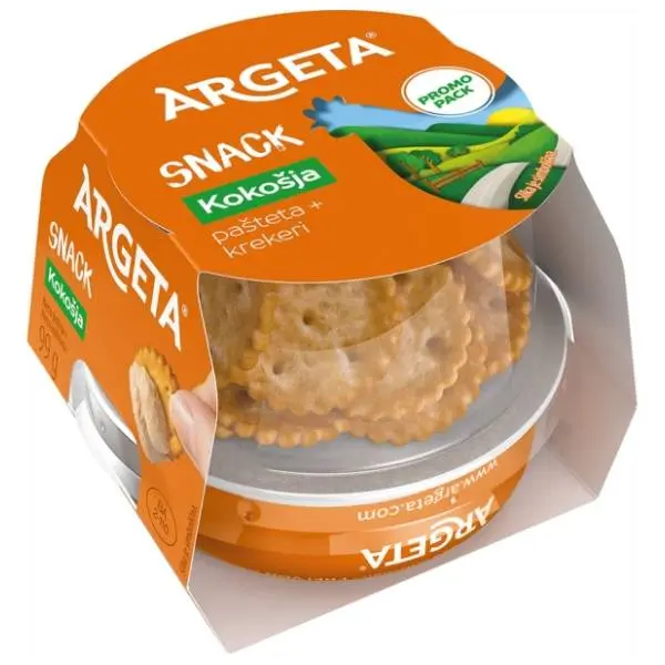 Pašteta ARGETA junior snack kokošija 99g 0