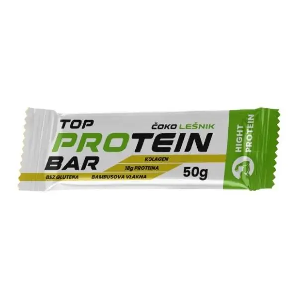 Protein bar TOP FOOD čoko lešnik 50g 0