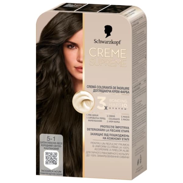 SCHWARZKOPF Creme Supreme farba za kosu 5-1 cool brown 0