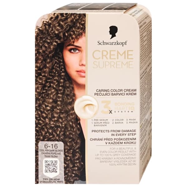 SCHWARZKOPF Creme Supreme farba za kosu 6-16 cool ash blonde 0
