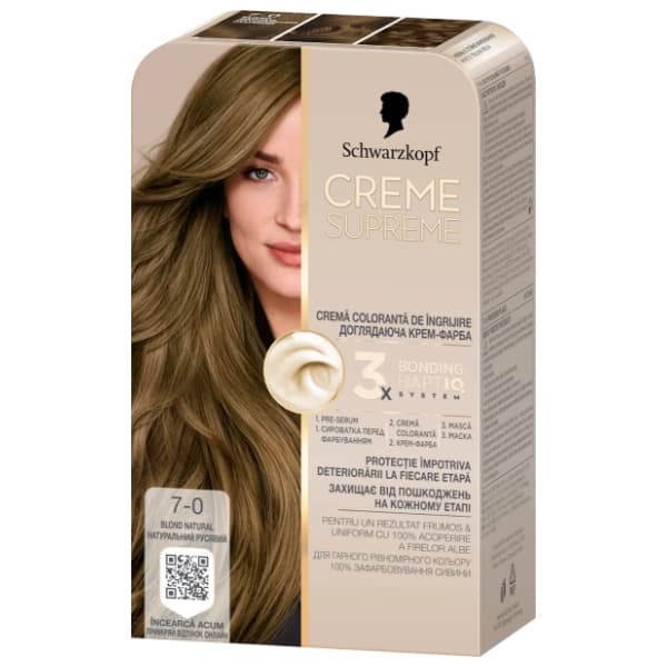 SCHWARZKOPF Creme Supreme farba za kosu 7-0 dark blond 0