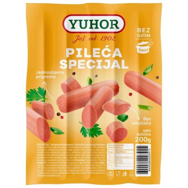 Viršle YUHOR Pileće specijal 200g 0