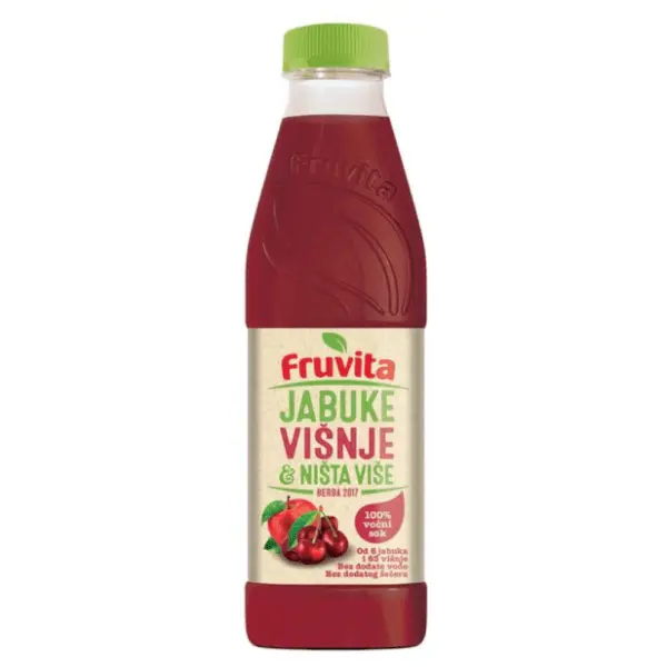 Voćni sok FRUVITA jabuke višnje i ništa više 800ml 0