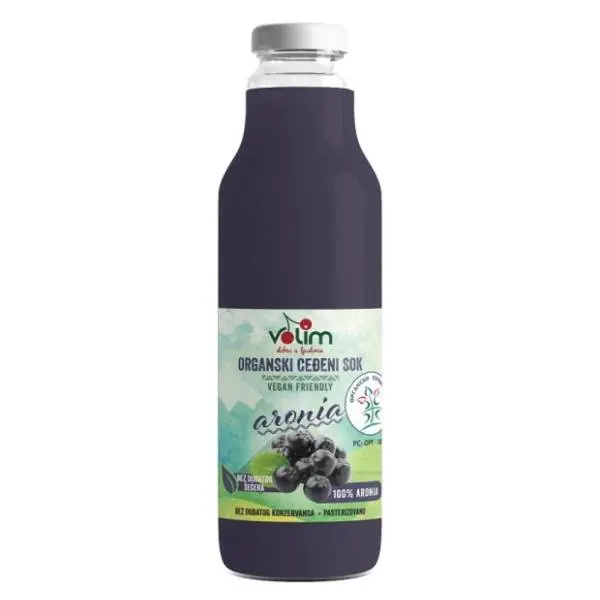 Voćni sok VOLIM aronija organski 750ml 0