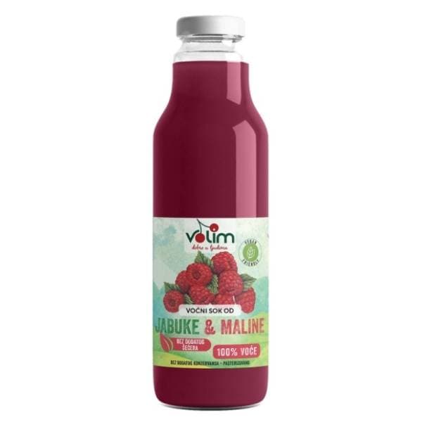 Voćni sok VOLIM malina organski 750ml 0