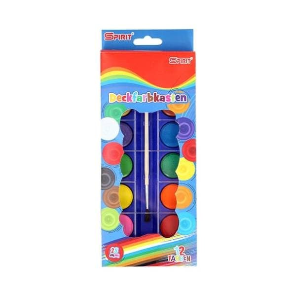 Vodene boje SPIRIT Premium 28mm 12kom 0
