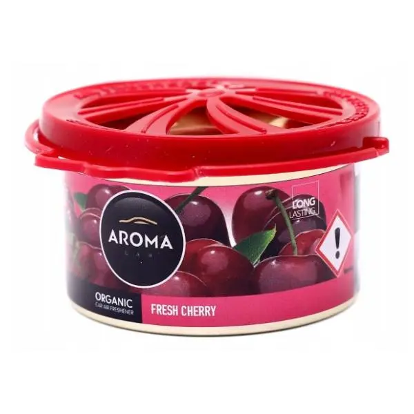 AROMA osveživač za auto organic cherry limenka 40g 0