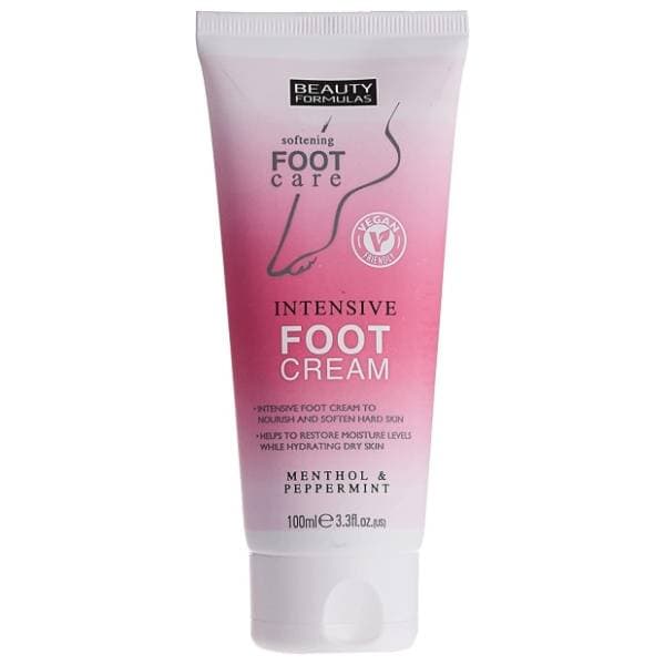 BEAUTY FORMULAS krema za omekšavanje stopala mentol 100ml 0
