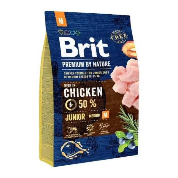 BRIT Premium by nature junior medium hrana za pse 3kg 0