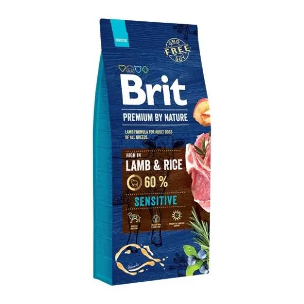 BRIT Premium by nature sensitive hrana za pse jagnjetina 15kg 0
