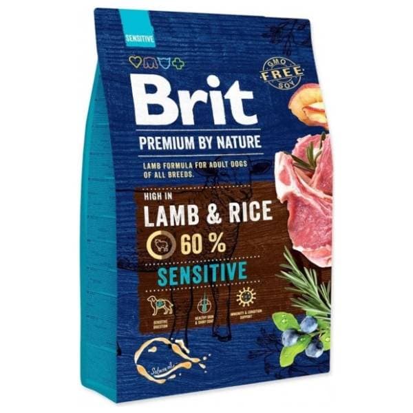 BRIT Premium by nature sensitive hrana za pse jagnjetina 8kg 0