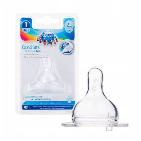 CANPOL BABIES Easy Start silikonska cucla spor protok 21/720 0
