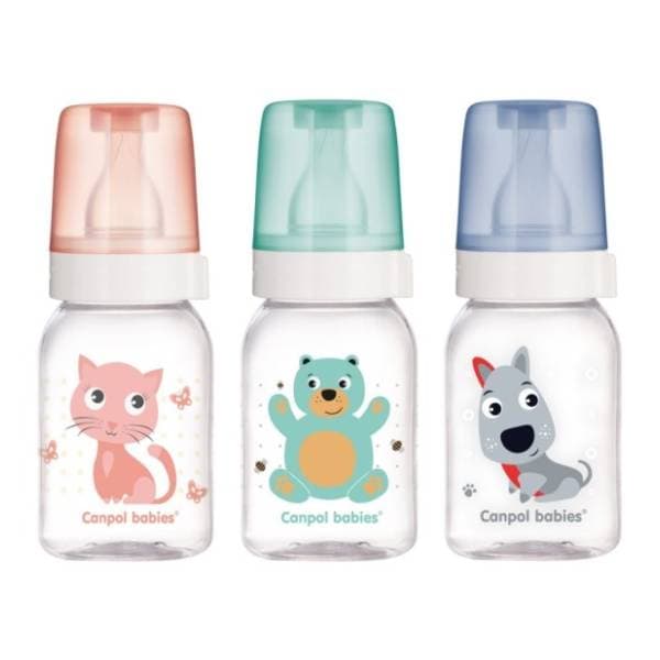 CANPOL BABIES Cheerful Animals flašica 120ml 0