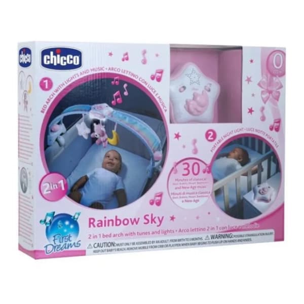 CHICCO igračka luk u duginim bojama 2u1 roze 0