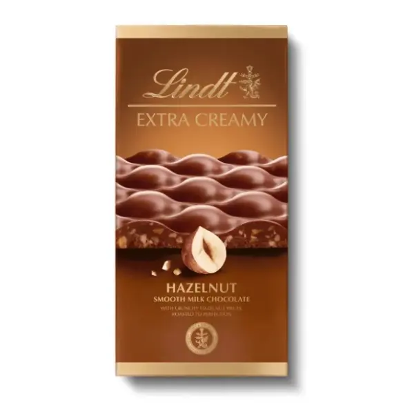 Čokolada LINDT Extra creamy lešnik 80g 0