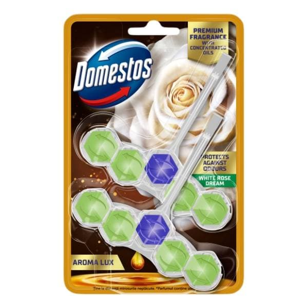 DOMESTOS WC osveživač white rose & tea 2x55g 0